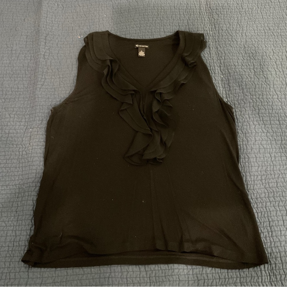 Black sateen top
